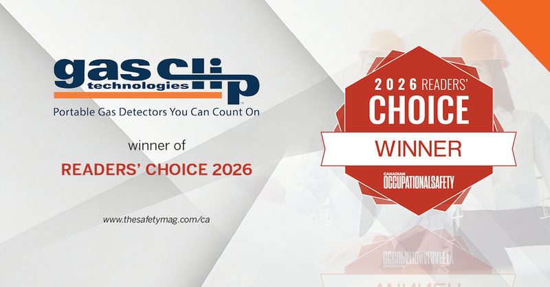 Gas Clip Technologies – winner of the Canadian Occupational Safety Readers’ Choice 2026 award